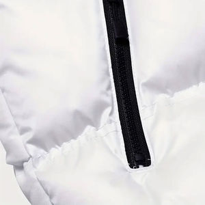 Chaqueta de burbujas de invierno de lona con capucha personalizada para hombres con bolsillos impermeable ecológico de alta calidad - Product Image 4