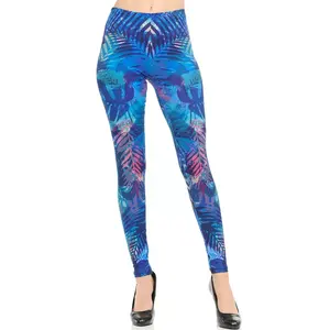 Vente en gros de leggings de yoga à taille élastique pantalons décontractés pour femmes de taille haute vêtements d'entraînement de fitness actifs - Product Image 1