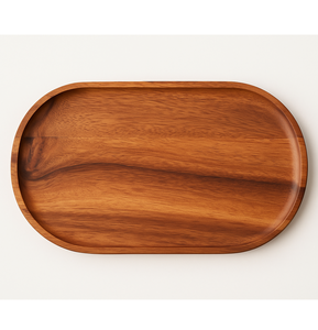 Nueva Bandeja Cuadrada de Madera de Acacia, Organizador Moderno y Rústico, Plato para Comida, Decoración Multiusos para Mesa - Product Image 4
