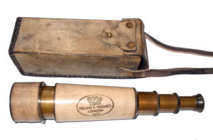 Jumelles en laiton Antique les plus vendues avec étui en cuir qualité victorien Vintage décoration de la maison télescope en métal - Product Image 3