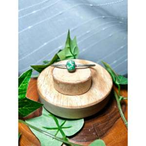 Navajo Handmade Sonoran Mountain Turquoise & Sterling <b>Silver</b> Fashion <b>Cuff</b> <b>Bracelet</b> - Product Image 1