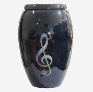 Urnas de cremación de aluminio para adultos clásicas superiores Urnas funerarias de metal de estilo moderno con hermosa pegatina terminada para cenizas humanas - Product Image 2