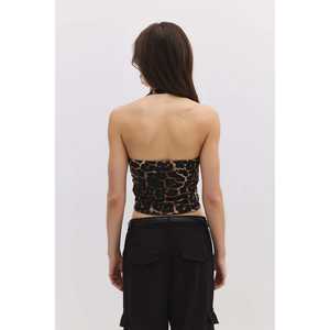 Blusa Corta con Estampado de Leopardo - Product Image 5