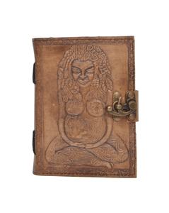 Charcoal Travel Regular Leather Journal Handmade Mother of Earth Vintage Antique Hand Embossed Diary Personal <b>Organiser</b> <b>Planner</b> - Product Image 4