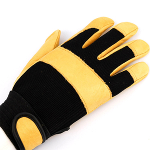 General Utility Cuir Sécurité Travail Haut Lourd Utilitaire Mécanicien Sécurité Gants de Travail Protecteur Anti Vibration Impact Gants - Product Image 2