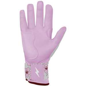 Custom Long Cuff Batting Gloves White Pink Premium Leather <b>Baseball</b> & Softball Hitting Gloves with Wrist Support - Product Image 2
