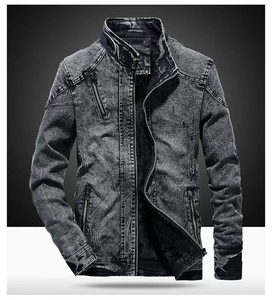 2026 Men's Casual Autumn Hooded Stand Collar Windproof Ripped <b>Denim</b> <b>Jackets</b> Best Style Fashionable Vintage Outerwear - Product Image 2