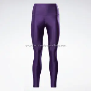 Leggings personalizzati per sublimazione viola per donne leggings per allenamento fitness per ragazze giovani allenamento palestra premium Capri