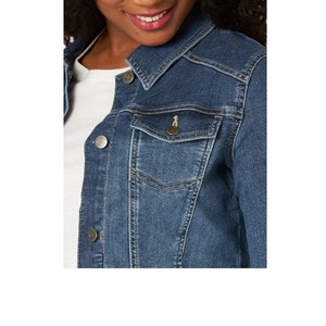 Chaqueta vaquera bordada para mujer, precio al por mayor, chaquetas universitarias, chaqueta de béisbol para mujer, Exportación de proveedor BD, 2025 - Product Image 4