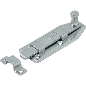 VORMANN Window Bolt 80mm Length 30mm Width Straight Steel Shape with Blue Zinc-Plated Finish Pack Size 10 Blinds <b>Shades</b> Shutters - Product Image 1