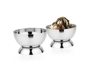 Tazón de chocolate de metal de diseño con base de pedestal que agrega encanto a los centros de mesa de comedor y vajilla de primera calidad para el hogar - Product Image 6