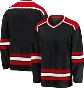 Maillot de hockey sur glace personnalisé pour hommes 2025, sweat-shirt de sport, broderie de lettres et de chiffres, écologique, séchage rapide, sublimation, service OEM - Product Image 3