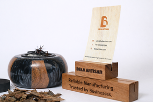 Mubkhar Incense <b>Burner</b> <b>Mini</b> <b>Wood</b> Bukhoor Mubkhar with Black Round Wooden Epoxy Resin for Summer Aromatics Gift From Bela Artisan - Product Image 1