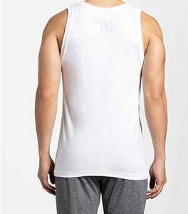 Custom Tank Top คุณภาพสูงกล้ามเนื้อพอดีผ้าฝ้าย 100% เสื้อกล้ามผู้ชายออกกําลังกายStreetwearเสื้อยืดที่กําหนดเอง - Product Image 2