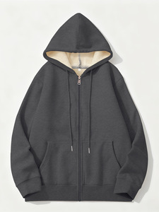 Sweat-shirt à capuche personnalisé pour femme, sweat-shirt décontracté à fermeture éclair, coupe ample, imprimé, hauts imprimés, sweat-shirt en polaire sherpa d'hiver à fermeture éclair pour femme - Product Image 5