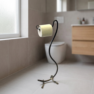 Free Standing Cast Iron Toilet Paper Holder Customized Shape Industrial Design <b>Bathroom</b> <b>Accessory</b> - Product Image 3