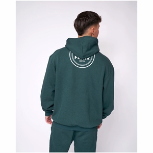 Pull à capuche en coton biologique 100% pour hommes, épais, lourd, surdimensionné, Streetwear, motif solide, broderie de haute qualité - Product Image 2