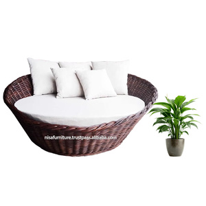 Silla Huevo de Ratán Natural Premium de Alta Calidad, Moderna, Ecológica, Rellena de Espuma, Ligera, Tejida a Mano, para Sala de Estar - Product Image 1