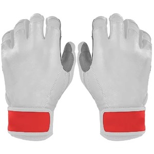 Gants de frappe de baseball professionnels durables en cuir 100% avec impression numérique, couleur et logo personnalisables, pour gaucher - Product Image 1
