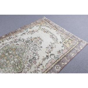 พรมวินเทจ พรมขนาดใหญ่ 5x9.1 ฟุต พรมลายตะวันออกสีน้ำตาล - Product Image 4