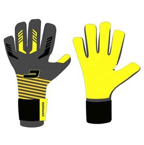 Gants de gardien de but en latex respirant de haute qualité à bas prix avec sangle de poignet réglable antidérapante et fermeture à scratch - Product Image 5