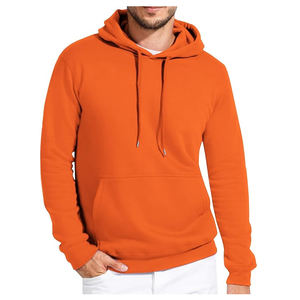 Sweats à capuche pour hommes en tissu molletonné français polyester/coton délavé à l'acide, fermeture éclair - Product Image 1
