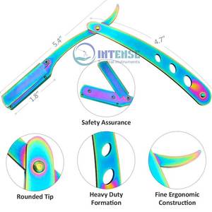 Juegos de tijeras de corte de pelo profesional, tijeras de adelgazamiento multifuncionales, tijeras rectas, herramientas de salón de acero inoxidable - Product Image 2