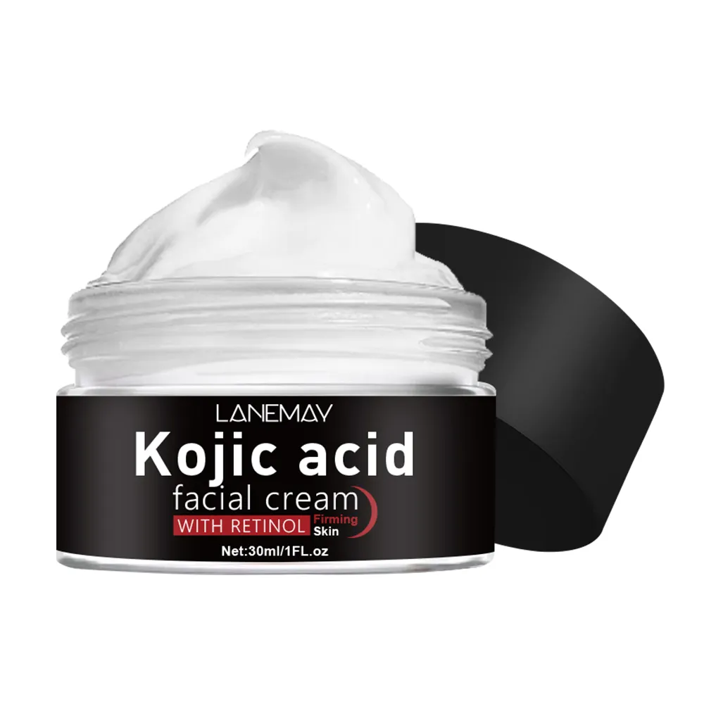 Kojic Acid Gezichtscrème Anti Aging Rimpel Schoonheid Donkere Vlek Verwijderen Acne Huid Whitening Lightening Gezichtscrème