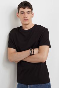 T-shirt unisexe personnalisé noir de jais coupe ample - Product Image 2