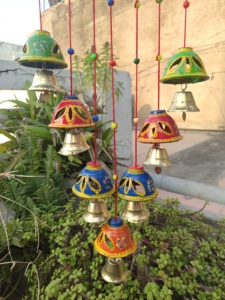 Campana colgante de jardín bohemio, atrapasueños, campana de cuentas multicolor, viento para carillón de interior, exterior, sol, luna, estrella, regalo temático - Product Image 6