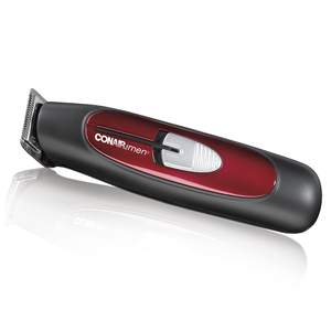 Cortadora de Pelo Rotatoria Roja con Cuchilla Ajustable de Acero Inoxidable, Recortadora Adicional, Batería de Iones de Litio Recargable por USB para Barba - Product Image 1