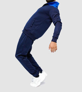 Conjunto Deportivo de Dos Piezas para Gimnasio y Running, Diseño con Cierre y Bolsillo, Cuello Alto, 100% Algodón Felpa, al Precio Más Bajo - Product Image 3