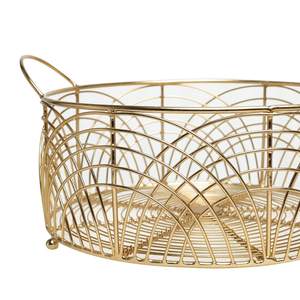 Metal wire <b>fruit</b> bowl Iron art <b>fruit</b> basket Kitchen countertop <b>fruit</b> <b>storage</b> Home decor <b>fruit</b> bowl Gold wire <b>fruit</b> basket - Product Image 5