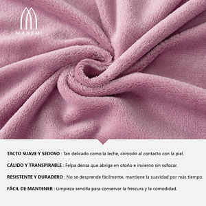 Drap-housse ajusté Colarina 100 % polyester à poches profondes, chaud, doux, respirant pour l'hiver, pour lits plats - Product Image 5