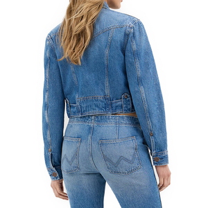 Veste de Moto inspirée des motards pour femmes 100% coton Denim vêtements d'extérieur avec logo respirant tissé Jean Design pour le printemps automne hiver - Product Image 2