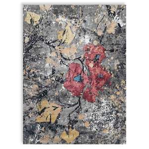 Высококачественный современный стиль бежевый прямоугольный шелковый ковер ручной работы шерстяная петля/вырезанный ворс домашняя комната для молитв - Product Image 1