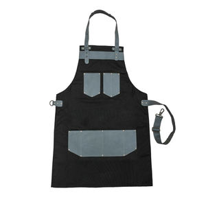 Wholesale Latest Design Customized Logo <b>Leather</b> <b>Apron</b> / New Fashion High Quality Breathable Cowhide <b>Leather</b> Kitchen <b>Aprons</b> - Product Image 2