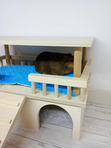 Wholesale Premium Wooden Small Guinea Pig House Chinchilla Small Animal Small Animal House Pet <strong>Cage</strong> Small Pet Habitat - Product Image 3