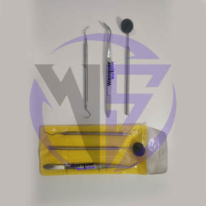 Prix de gros, grattoir à tartre en acier inoxydable, éliminateur de plaque dentaire, cure-dent et miroir buccal, pince chirurgicale fabriquée par Wenquar - Product Image 2