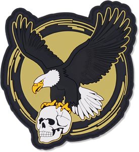 Écusson 3D en tissu PVC pour vêtements, badge souple en caoutchouc, étiquette en plastique à scratch avec crochets pour sacs à dos - Product Image 3