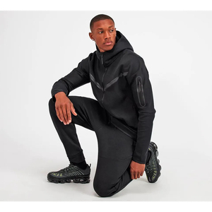 Vente en gros Survêtement vierge Tenue d'entraînement en nylon Tenue de sport coupe-vent Tenue de sport de couleur contrastée pour homme - Product Image 2