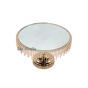 Fantastic Design <b>Mirror</b> And Steel Cake Serving Stand Dessert Serving Stand Customized Size And Shape Cake Stand - Product Image 1
