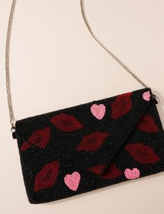 Porte-monnaie carré léger personnalisable, brodé et perlé à la main, coloré - Product Image 2