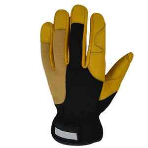 Gants de mécanicien en cuir de vachette grainé de qualité supérieure, matière douce, gants de conducteur, fonctions anti-coupure et anti-impact - Product Image 2