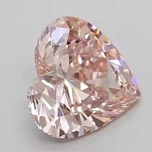 Laboratoire rose de haute qualité créé coussin de diamant de coeur vif fantaisie Ascher coupe diamant en vrac pour les fiançailles et les cadeaux - Product Image 3