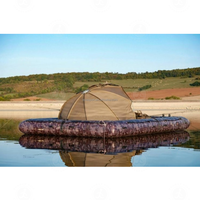 Plate-forme de pêche flottante Water Adventures Tente flottante gonflable imperméable pour le plaisir en plein air