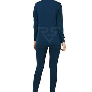 Service OEM 100% coton vêtements de sport d'hiver pour femmes logo personnalisé survêtements à capuche motif solide ensemble de Offre Spéciale à tricoter décontracté - Product Image 5