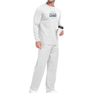 Survêtement 2 pièces pour homme, tenue décontractée, à col ras du cou, en jacquard, jogging, ensemble de pantalons de survêtement - Product Image 2