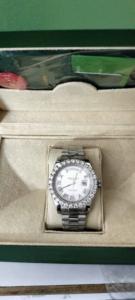 Montre-bracelet en quartz entièrement sertie de pierres, cadran en verre 20 mm, moissanite testée au diamant, idéale pour un cadeau d'affaires - Product Image 5