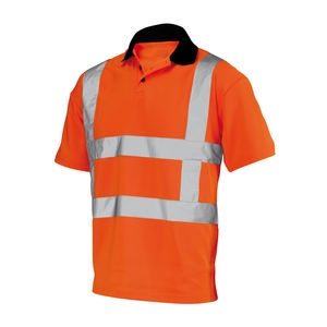 Camiseta Polo de Trabajo de Alta Visibilidad con Cinta Reflectante, Ropa de Seguridad, Uniforme de Trabajador, Ropa de Trabajo Personalizada para Hombre, Manga Corta - Product Image 1